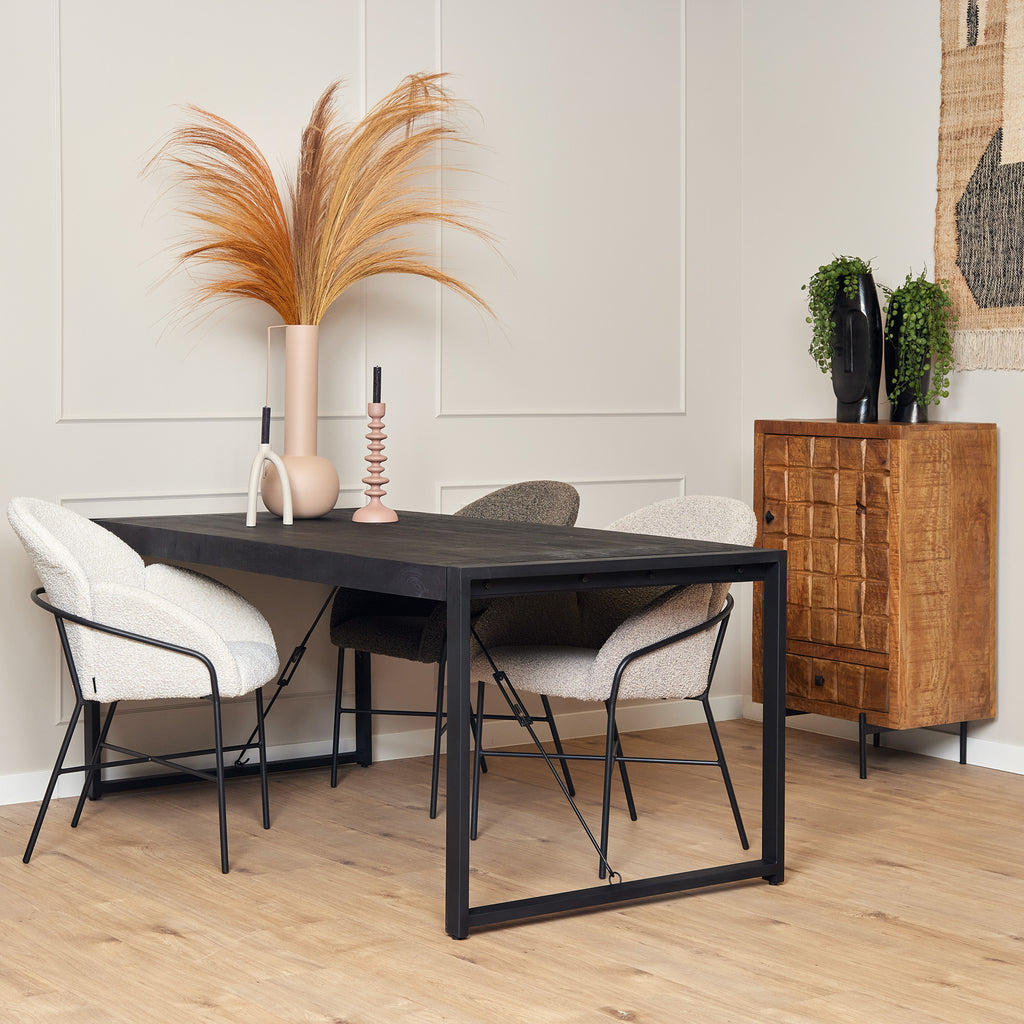 Dining table Boaz Black | 140 cm