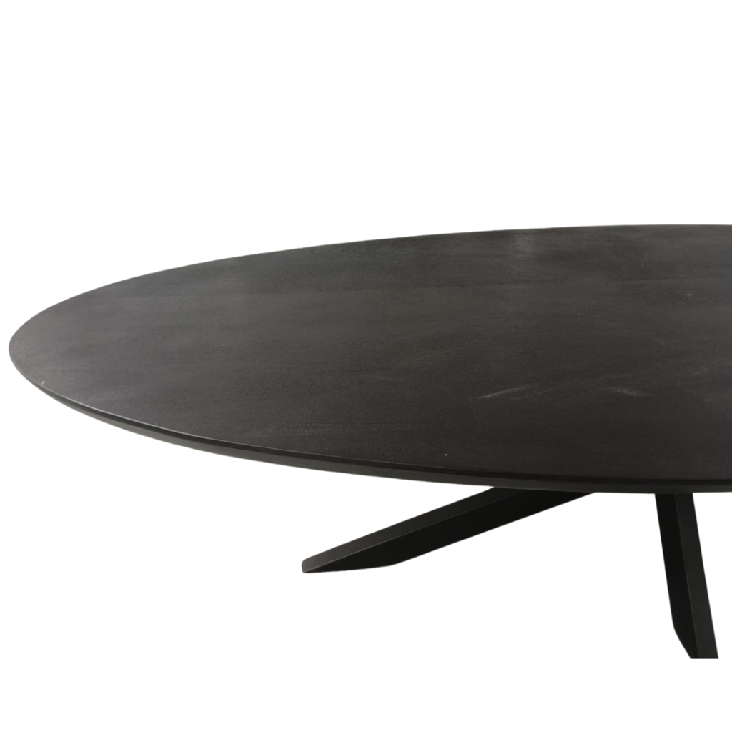 Eettafel Brandy Black | 160 cm | Ovaal