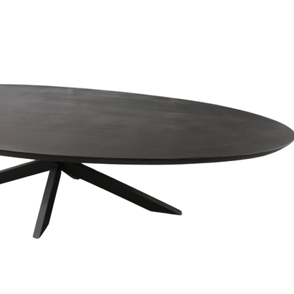 Eettafel Brandy Black | 180 cm | Ovaal