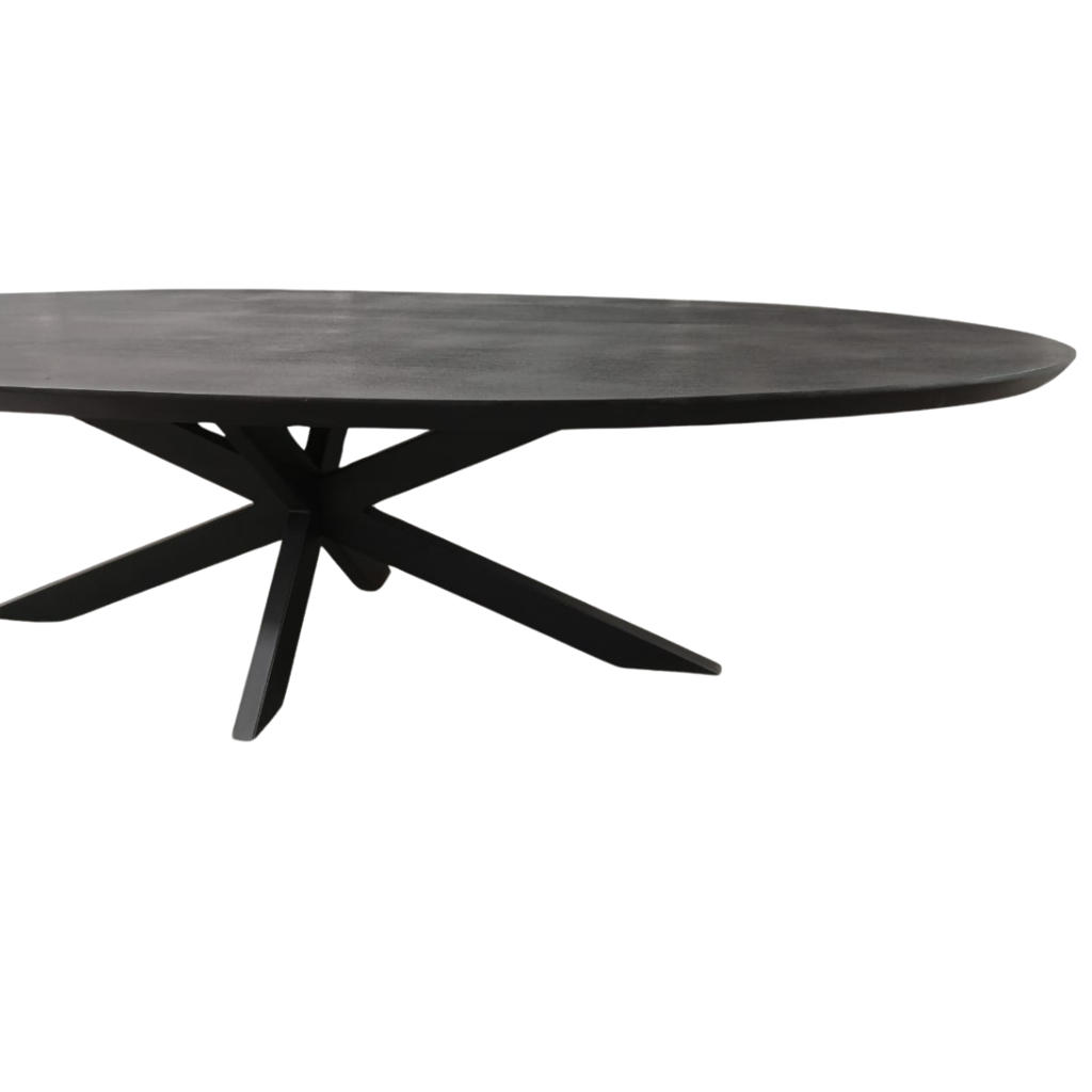 Eettafel Brandy Black | 180 cm | Ovaal