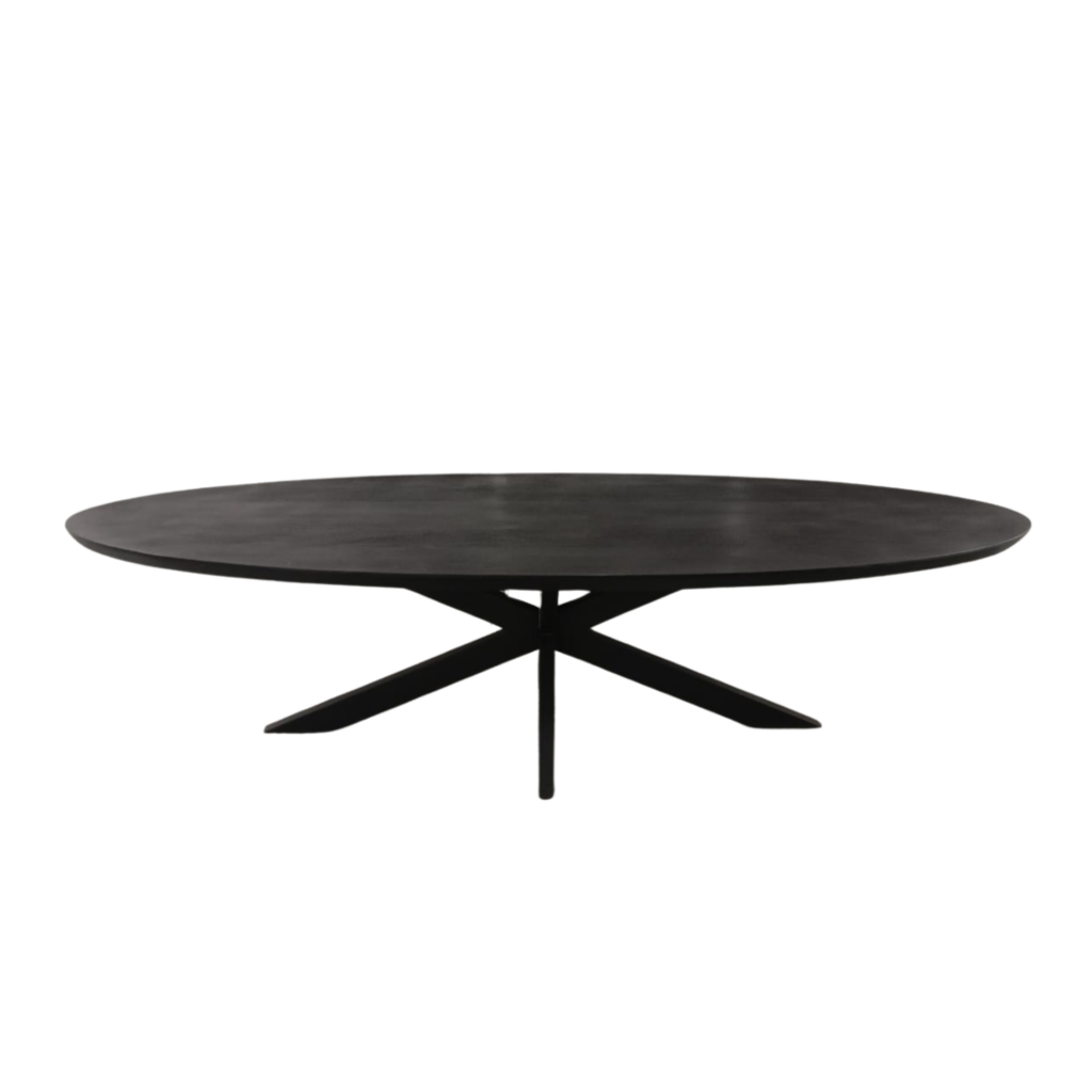 Eettafel Brandy Black | 240 cm | Ovaal