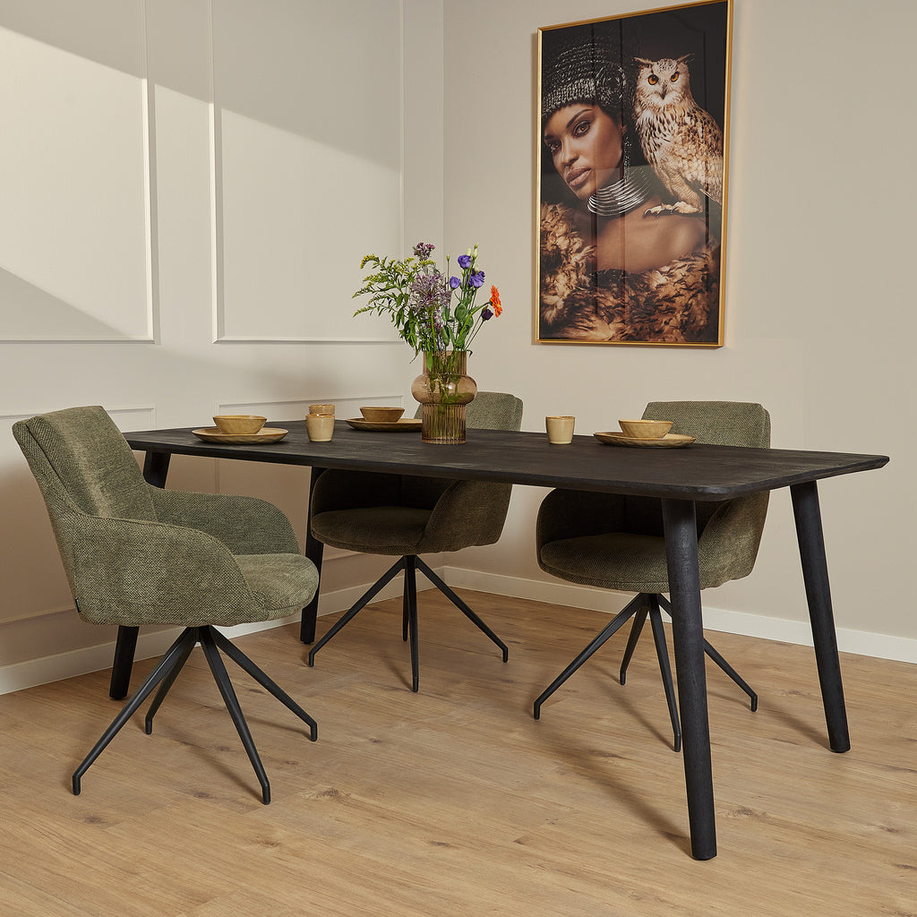 Dining table Omaha Black | 180 cm