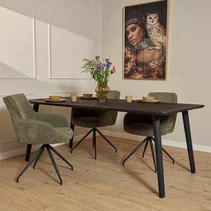 Dining table Omaha Black | 240 cm