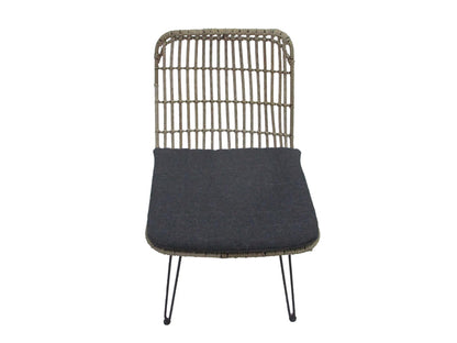 FLAMINGO DINING CHAIR WITHOUT ARMREST  -  STEEL BAMBOO LOOK