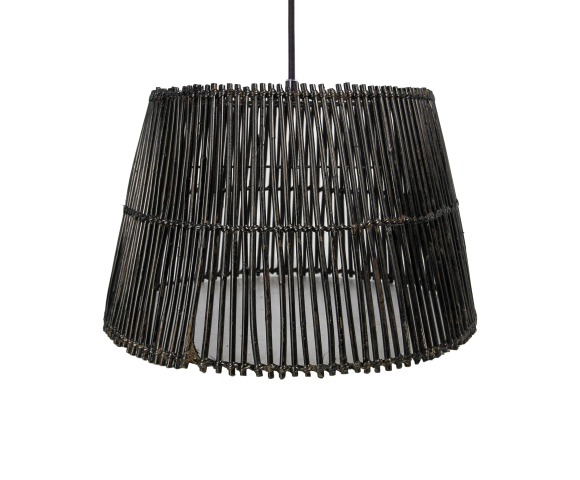 HSM Collection-Hanglamp-ø33/25x21-Zwart-Rotan