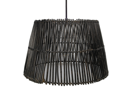 HSM Collection-Hanglamp-ø33/25x21-Zwart-Rotan