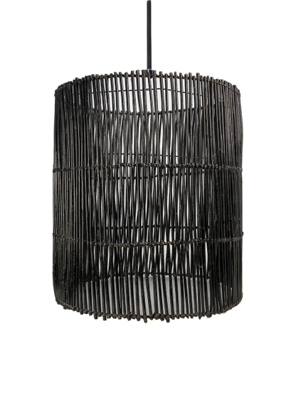 HSM Collection-Hanglamp-ø50x56-Zwart-Rotan