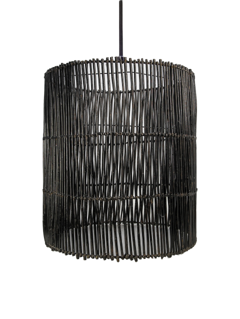 HSM Collection-Hanglamp-ø50x56-Zwart-Rotan