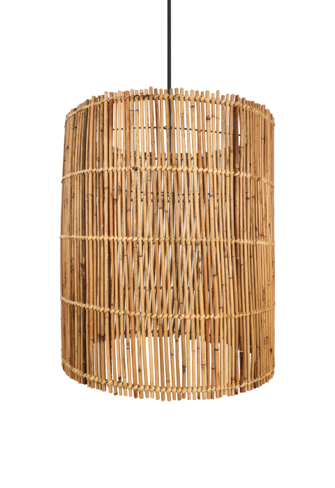 HSM Collection-Hanglamp-ø50x56-Naturel-Rotan