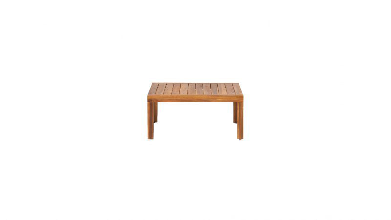 HARBY LOUNGE CORNER SET 4PCS (LEFT ARM  RIGHT ARM  CORNER  TABLE 80X80X28 5CM)  -  WOOD ACACIA LIGHT TEAK LOOK