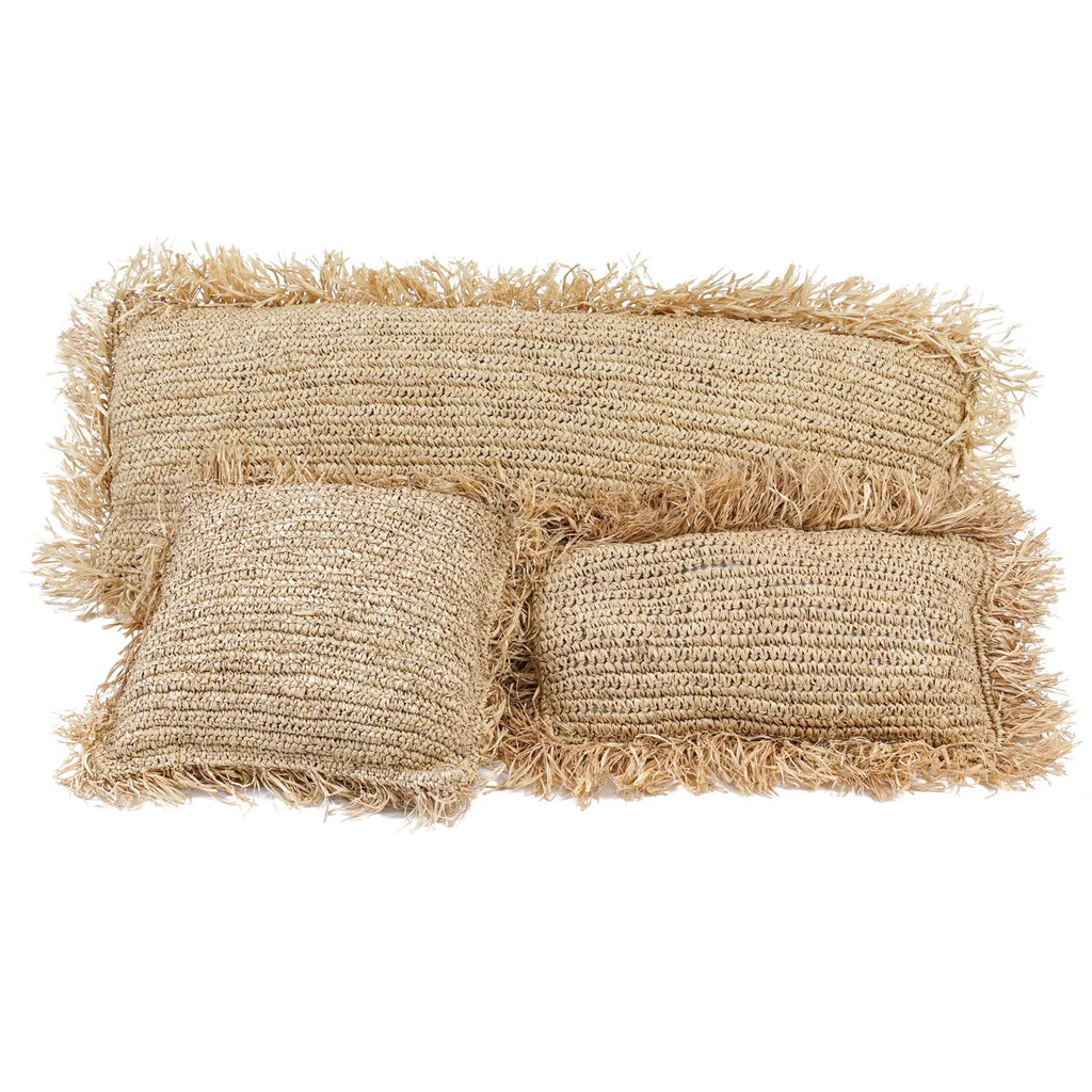 Het Raffia Kussen - Naturel - 35x100 Bazar Bizar