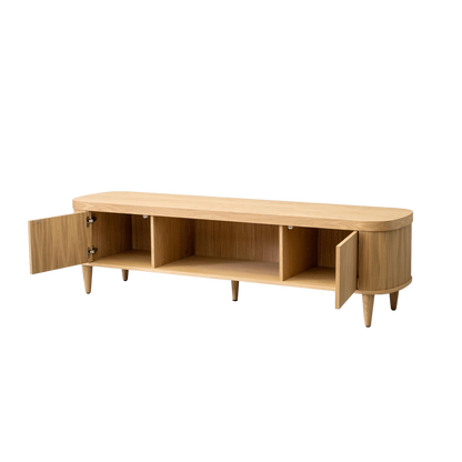 HSM Collection-Tv Meubel Dune 2 Deur-200x50x55-Naturel-Eiken