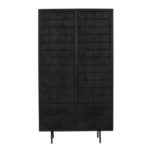 Kabinet Brandy Black | 2 deuren 4 lades