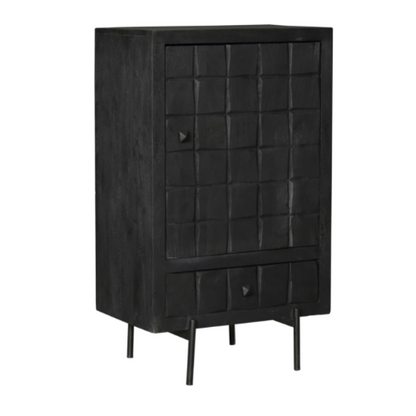 Kabinet Kast Brandy Black | 1 deur 1 lade