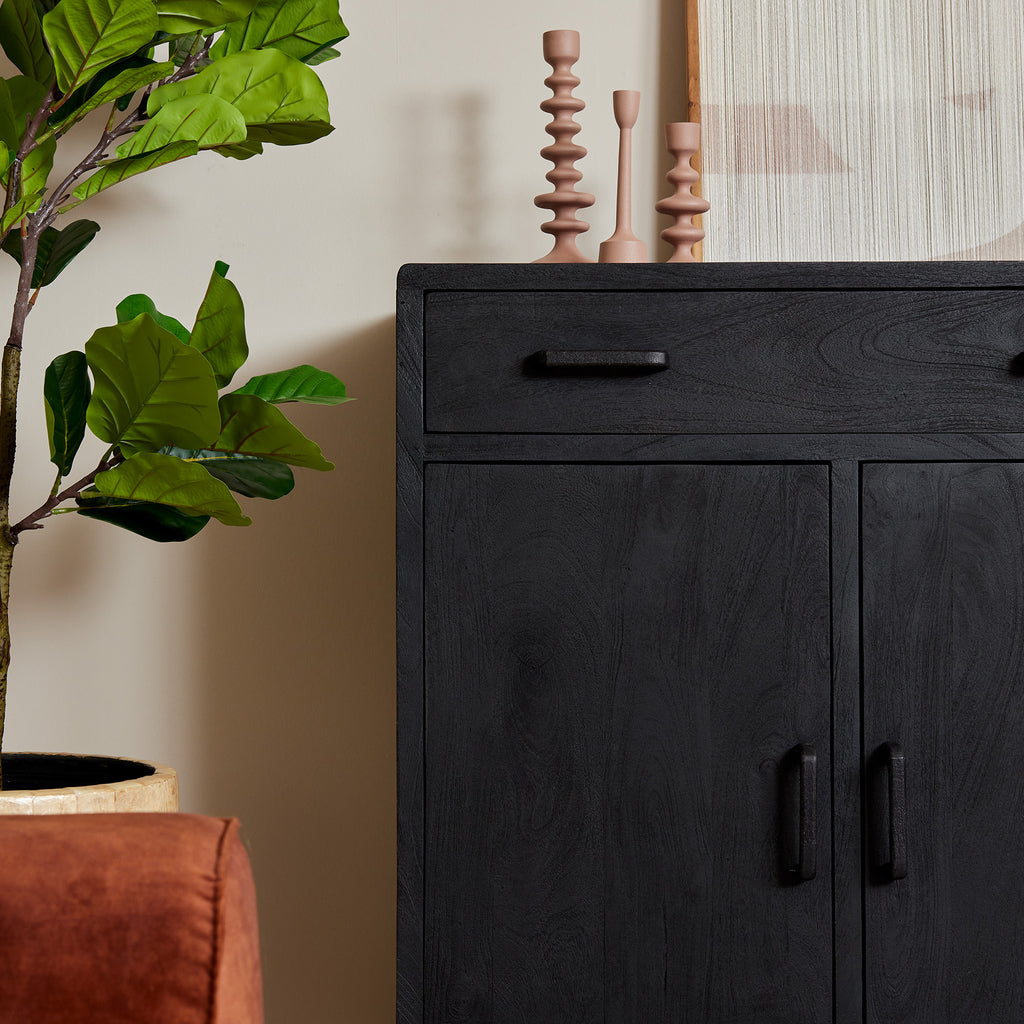 Cabinet Omaha Black | 100 cm