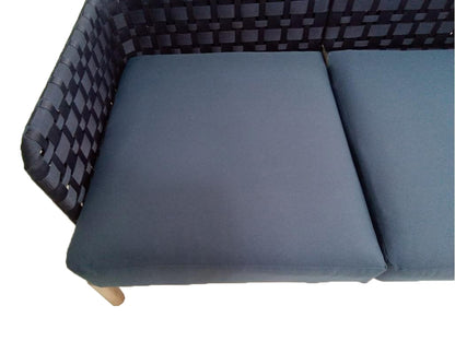 KOLBE 3 SEATER SOFA (000314)  -  STEEL NAVY BLUE