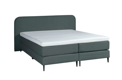 Mörgenn Bouclé Boxspring Anthrazit 140x200