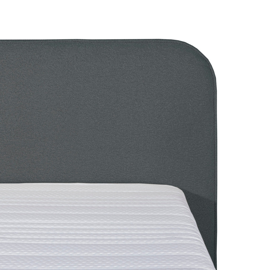 Mörgenn Bouclé Boxspring Antraciet 140x200