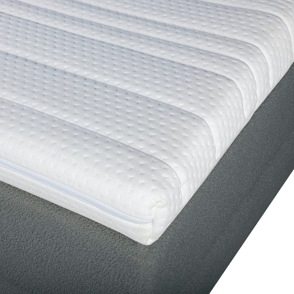 Mörgenn Bouclé Boxspring Anthrazit 160x200