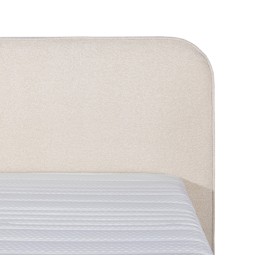 Mörgenn Bouclé Boxspring Beige 140x210