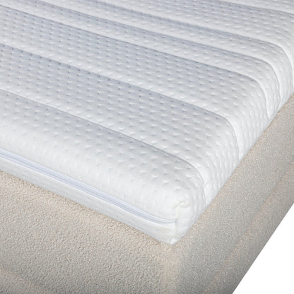 Mörgenn Bouclé Boxspring Beige 180x210