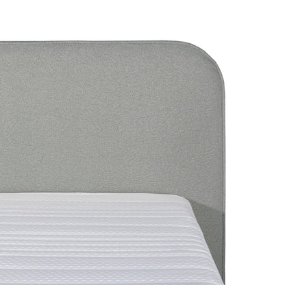 Mörgenn Bouclé Boxspring Grijs 160x200