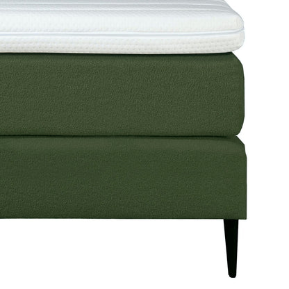 Mörgenn Bouclé Boxspring Groen 140x200