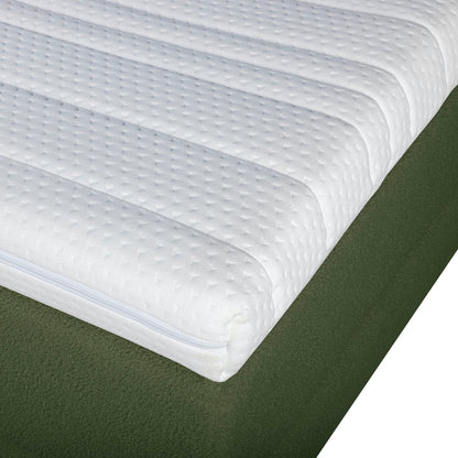 Mörgenn Bouclé Boxspring Grün 160x200