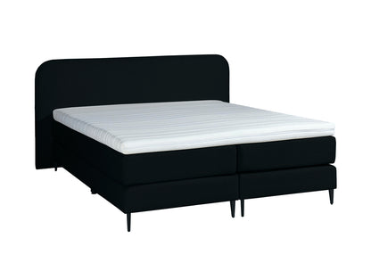 Mörgenn Bouclé Boxspring Zwart 160x200