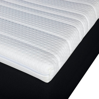 Mörgenn Bouclé Eenpersoons Boxspring Zwart 90x200