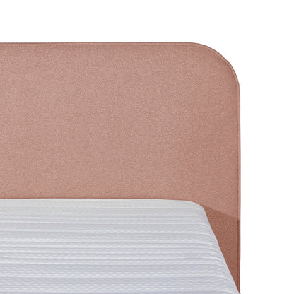 Mörgenn Bouclé Eenpersoons Boxspring Oud Roze 90x200