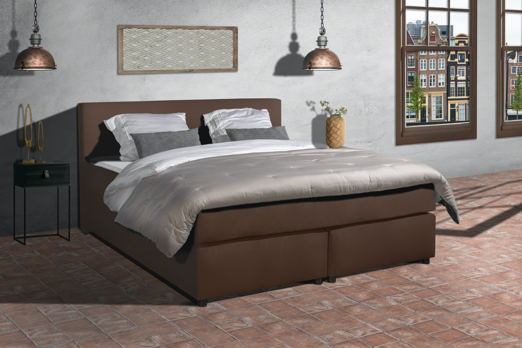 Mörgenn Boxspring Parga - Lederoptik - Komplettset - 180x200