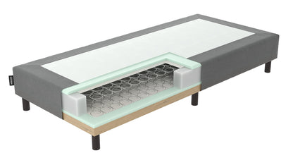 Mörgenn Boxspringbett Bonellfeder Anthrazit 100x210