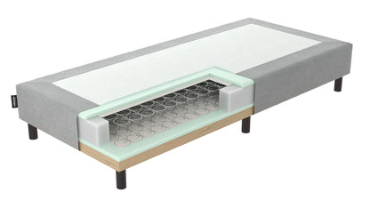 Mörgenn Boxspringbett Bonellfeder Grau 100x210