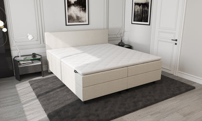 Mörgenn Aufbewahrung Boxspring Beige 140x210