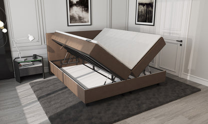 Mörgenn Opberg Boxspring Bruin 160x200