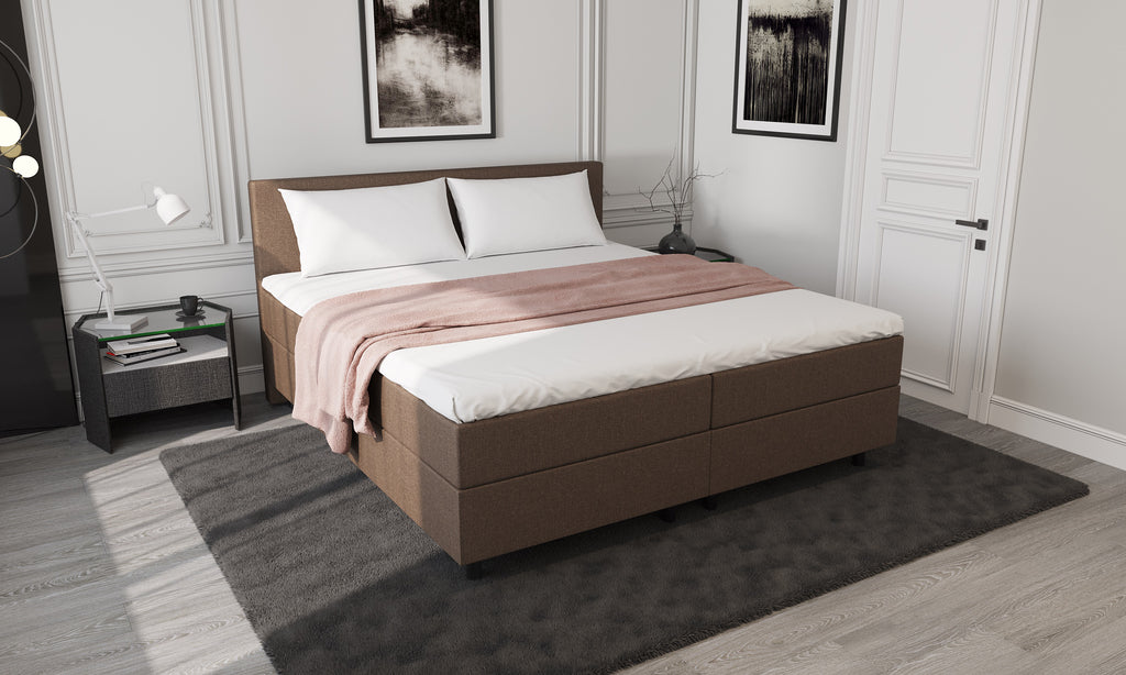 Mörgenn Opberg Boxspring Bruin 160x200