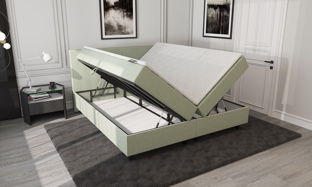 Mörgenn Opberg Boxspring Groen 140x210