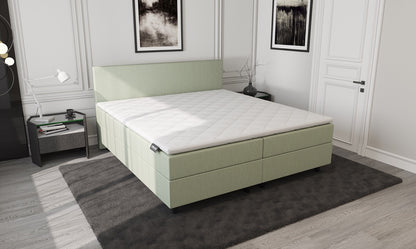 Mörgenn Aufbewahrung Boxspring Grün 140x210