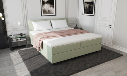 Mörgenn Aufbewahrung Boxspring Grün 140x210