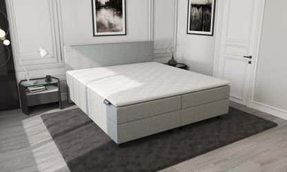 Mörgenn Opberg Boxspring Lichtgrijs 140x210