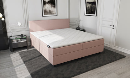 Mörgenn Aufbewahrungsboxspringbett Altrosa 180x200