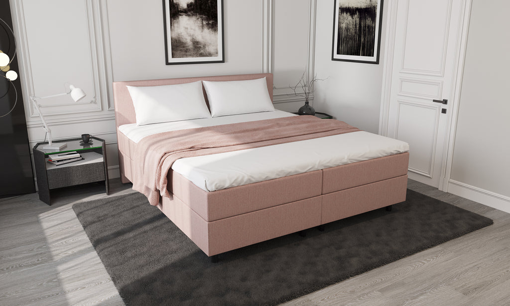 Mörgenn Aufbewahrung Boxspring Altrosa 180x210