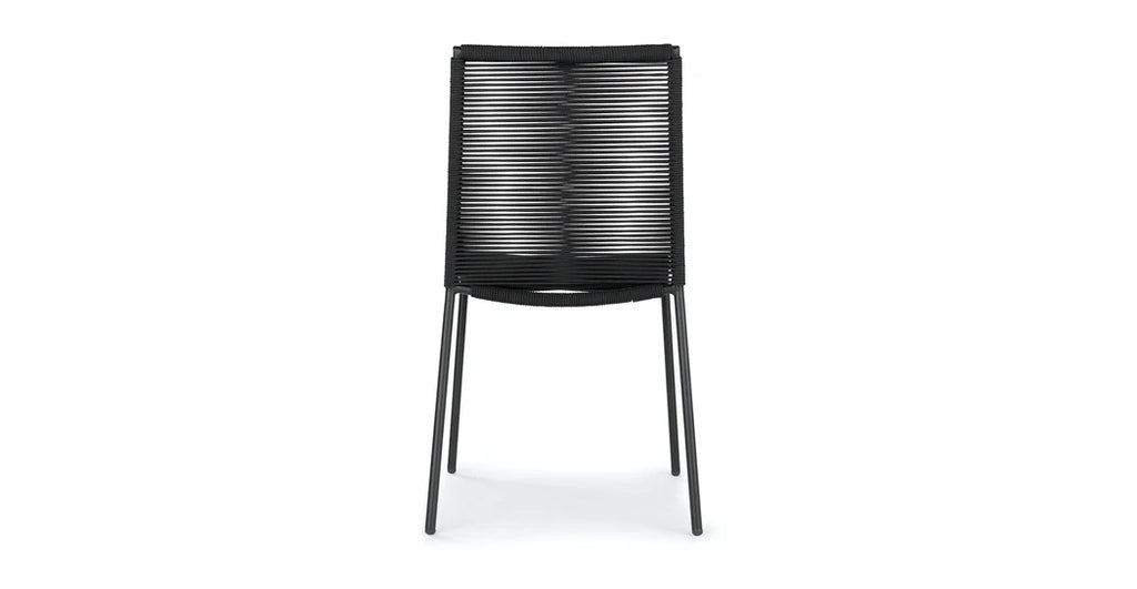 NOVARA STACKABLE SIDECHAIR 12053  -  STEEL BLACK