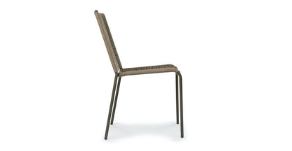 NOVARA STACKABLE SIDECHAIR 12053  -  STEEL OLIVE