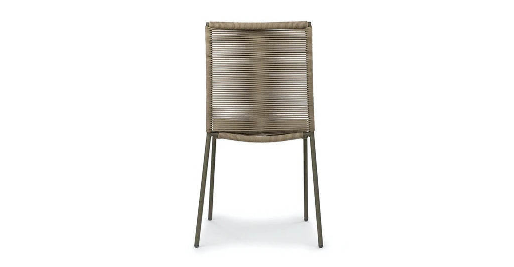 NOVARA STACKABLE SIDECHAIR 12053  -  STEEL OLIVE