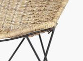 OSIRE LOUNGE CHAIR  -  STEEL LIGHT YELLOW