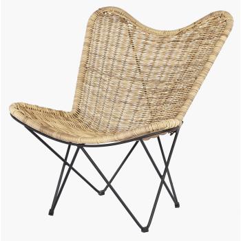 OSIRE LOUNGE CHAIR  -  STEEL LIGHT YELLOW