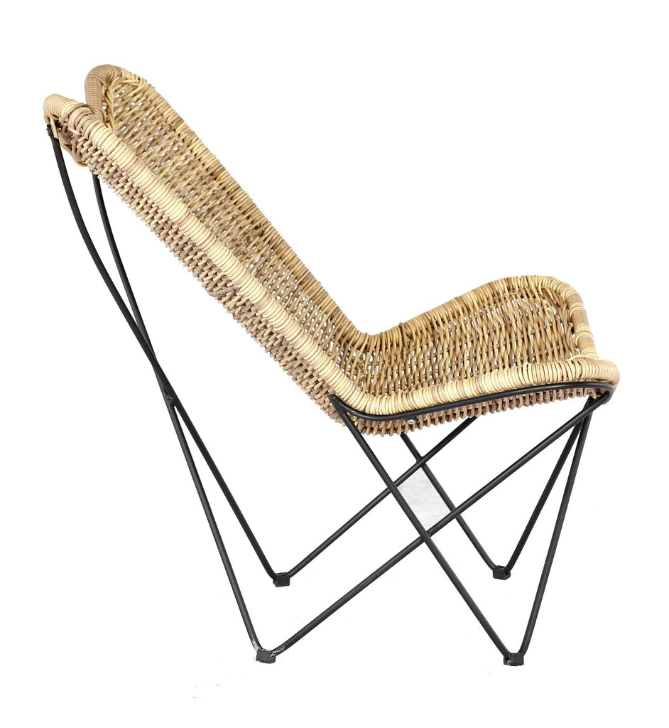 OSIRE LOUNGE CHAIR  -  STEEL LIGHT YELLOW