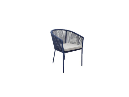 REIMS STACKABLE DINING CHAIR (12053)  -  ALU NAVY